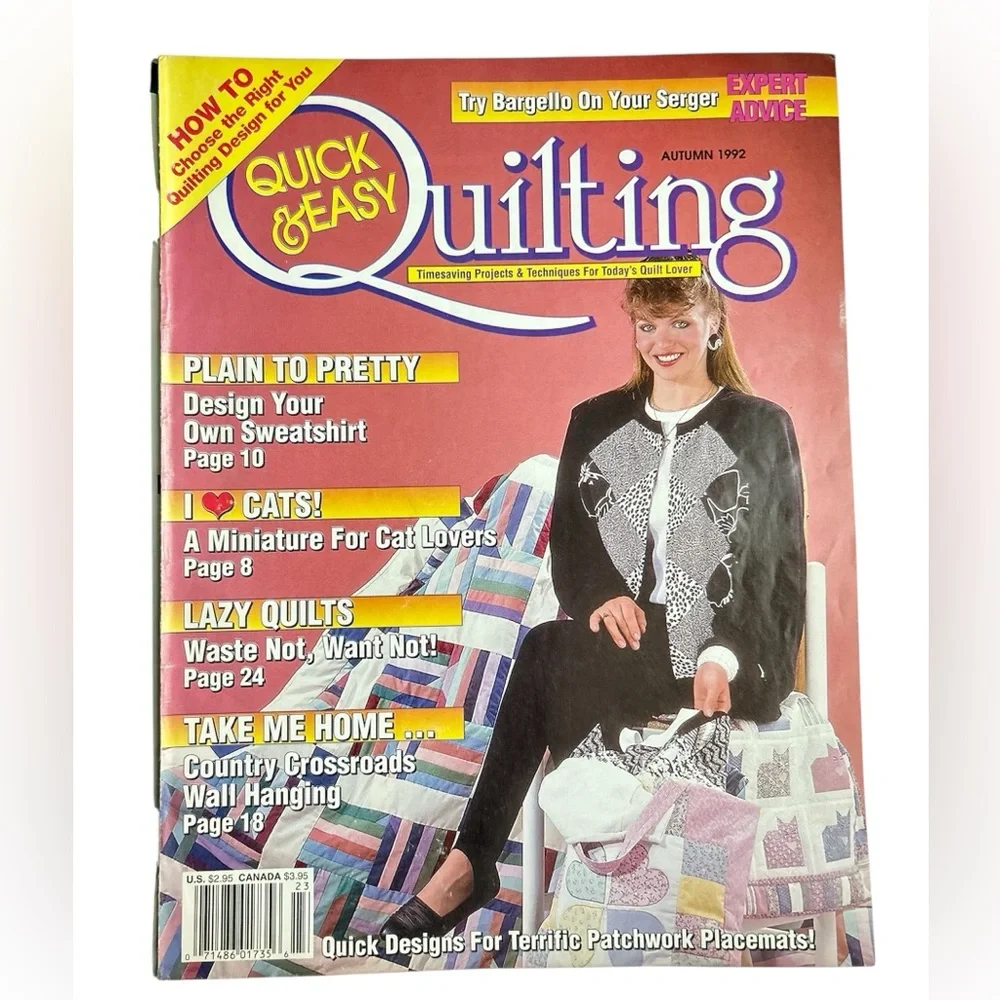 Vintage Quilting Magazine Collection Lot of Three 1990s Patterns